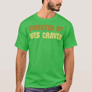 Directed By Wes Craven Retro Text T-Shirt