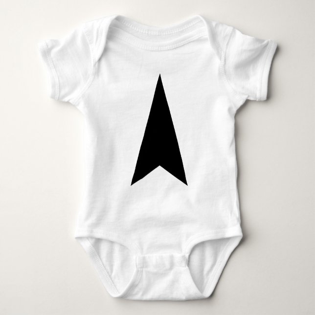 Direction Arrow Baby Bodysuit (Front)
