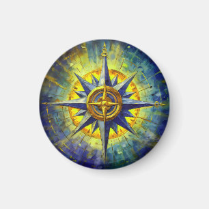 Direction in Chaos (Compass Rose) Magnet
