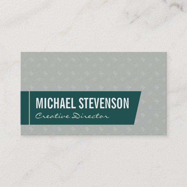 Directional (green) business card (Front)