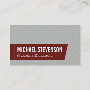 Directional (red) business card