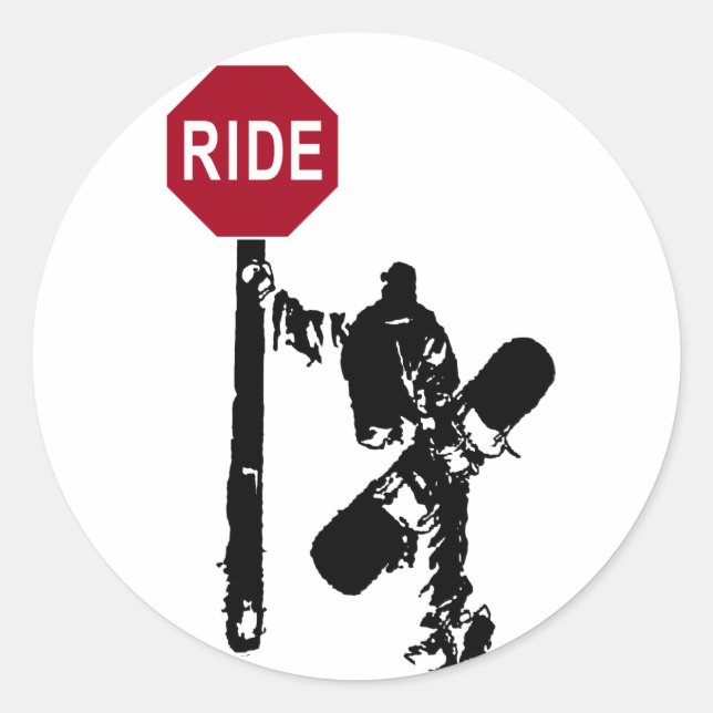 directions... ride? classic round sticker (Front)