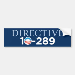 Directive 10-289 Bumper Sticker