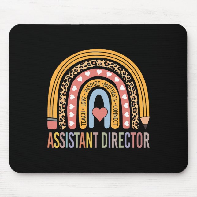 Director 100th Day Of School Assistant Manager  Mouse Pad (Front)
