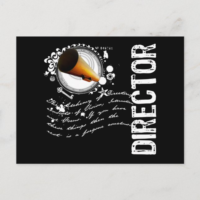 Director Alchemy Postcard (Front)