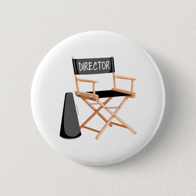 Director Chair 6 Cm Round Badge (Front)