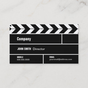 Director Clapperboard Film Movie Business Card