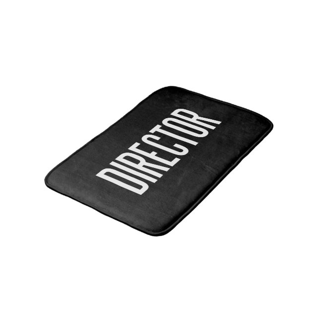 Director classic small bath mat (black) (Angled)