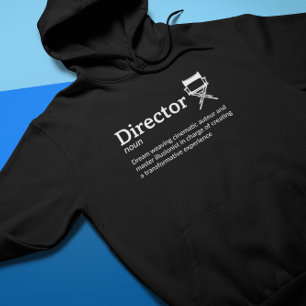 Director Definition Dark Mode - Filmmaker Hoodie