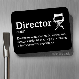 Director Definition - Filmmaker 3" x 4" Flex Magnet
