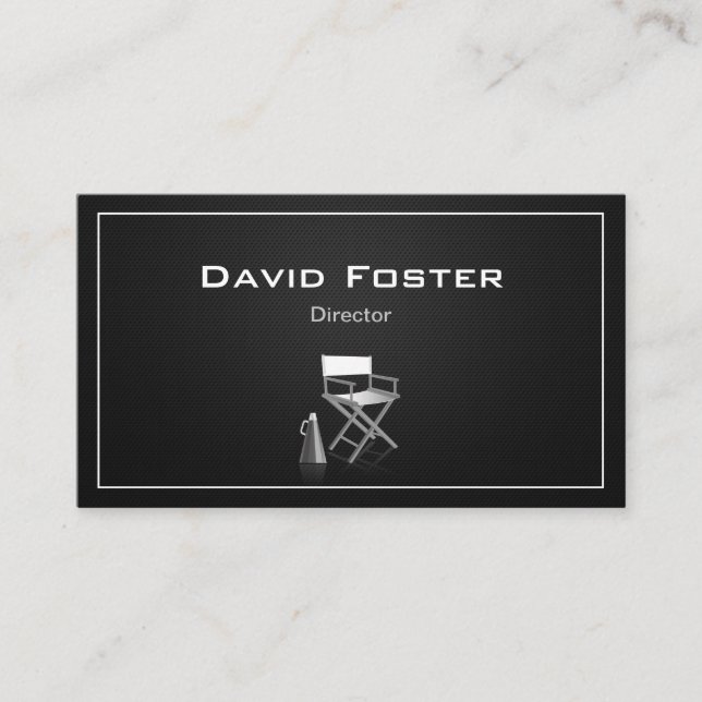 Director in film television theatrical production business card (Front)