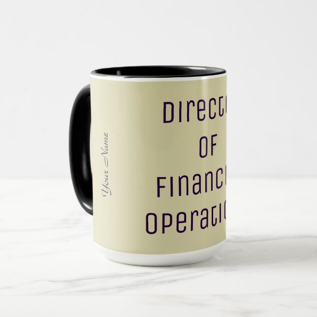 "Director of Financial Operations" Mug (Front Left)