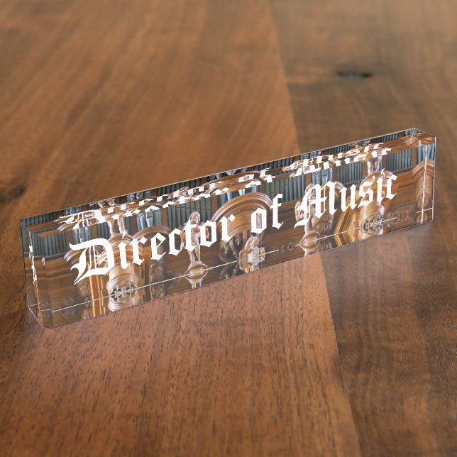 Director of Music Nameplate (Side)