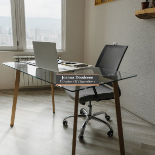 Director Of Operations Black Desk Name Plate