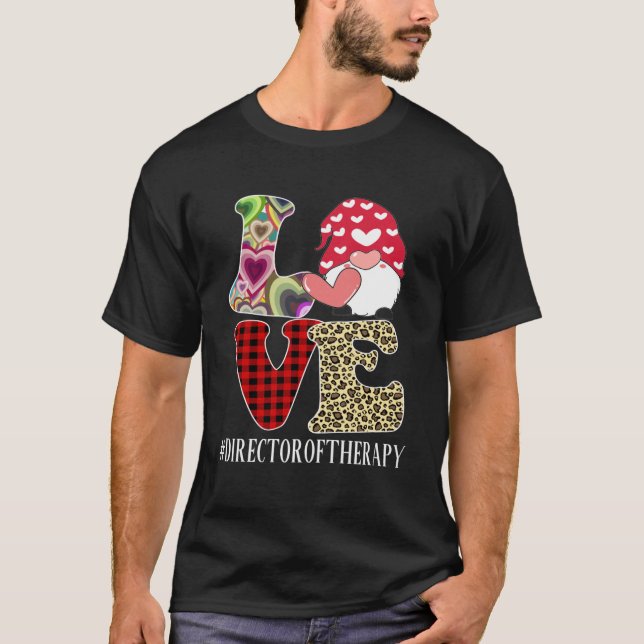 Director Of Therapy Love Leopard Appreciation Vale T-Shirt (Front)