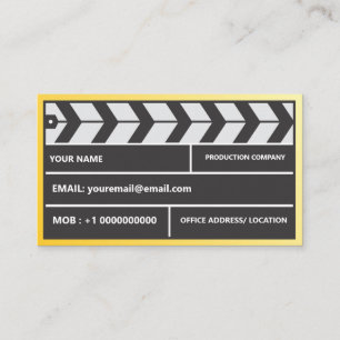 Director Producer Clapper  Business Card
