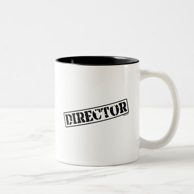 Director Stamp Two-Tone Coffee Mug (Right)