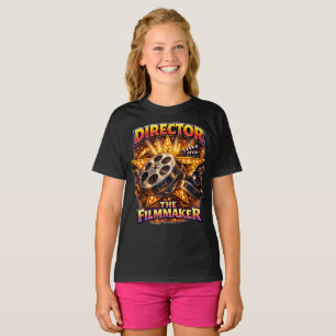Director - The Filmmaker Girl's Dark T-Shirt