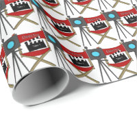 Directors Chair Movie night Wrapping paper