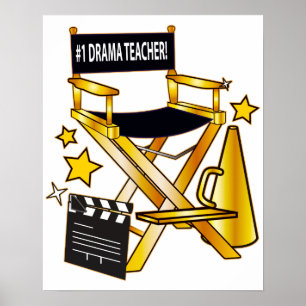 Director's Chair: Number One Drama Teacher Poster