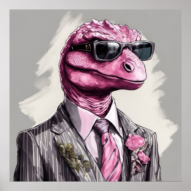 Directorsaurus rex Dinosaur Art Print (Front)