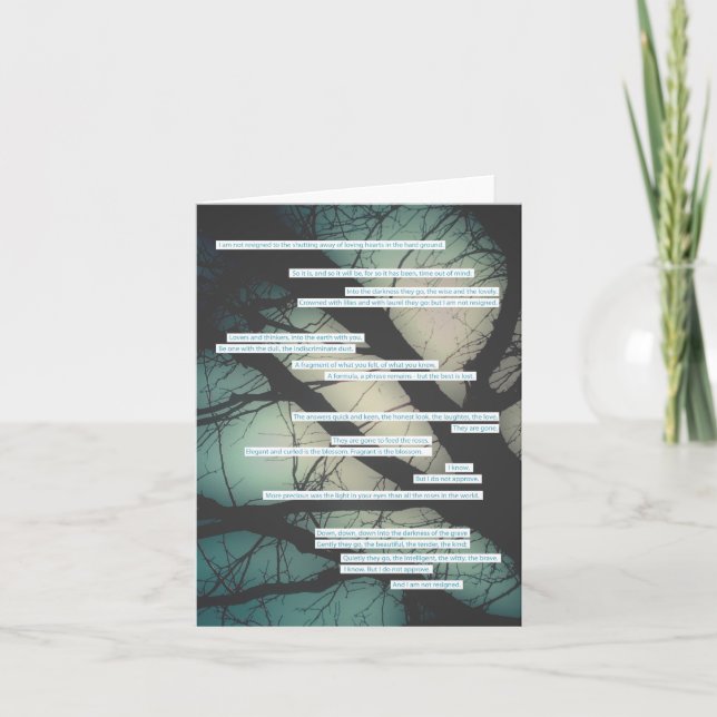 dirge without music sympathy card (Front)