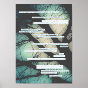 dirge without music sympathy card poster