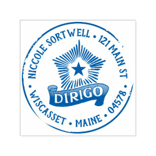 Dirigo Self-Inking Address Stamp