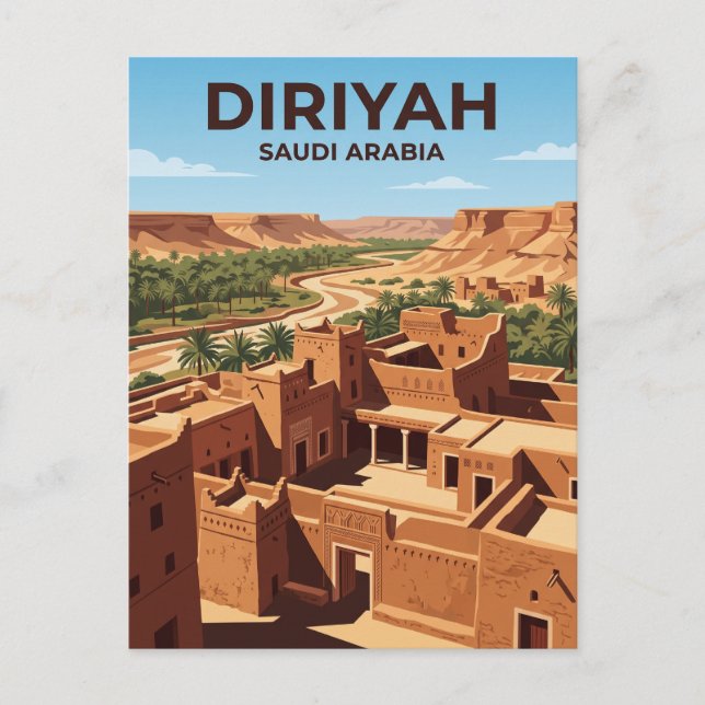Diriyah Saudi Arabia Postcard (Front)