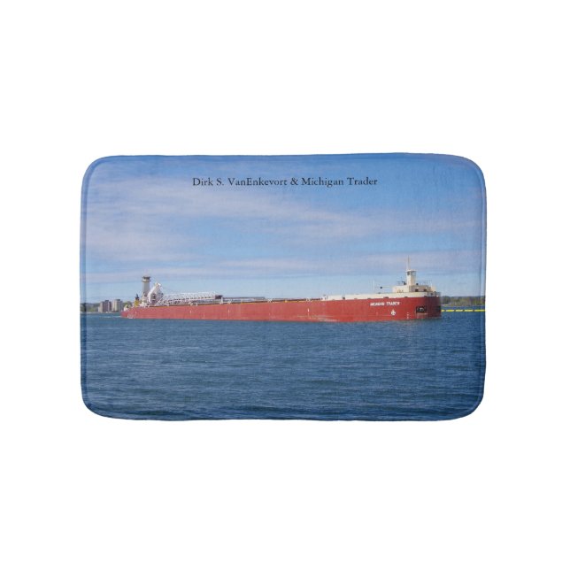 Dirk S. VanEnkevort & Michigan Trader bathmat (Front)