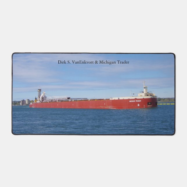 Dirk S. VanEnkevort & Michigan Trader desk mat (Front)