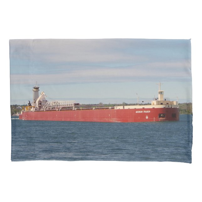 Dirk S. VanEnkevort & Michigan Trader pillow case (Front)