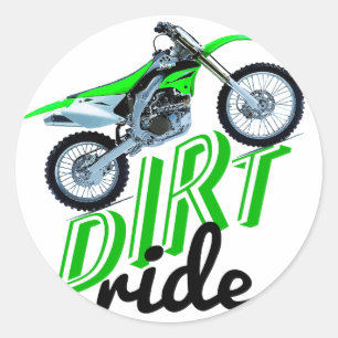 Dirt addict classic round sticker