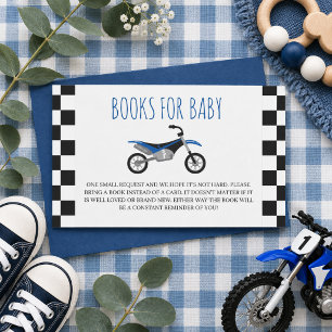 Dirt Bike Baby Shower Books For Baby Request Enclosure Card
