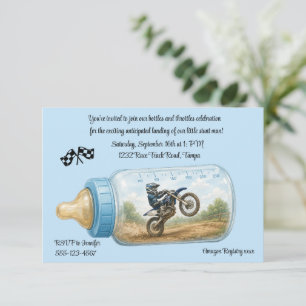 Dirt Bike Baby Shower Digital Download Invitation