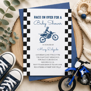 Dirt Bike Baby Shower Invitation