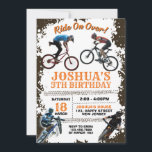 Dirt Bike Birthday Invitation. Bicycle Invite<br><div class="desc">This Invitation perfect for kid birthday party. Customise your own details to these special theme invitations!</div>