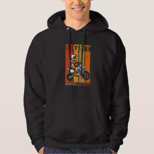 Dirt Bike Boys 8th Birthday Eight Dirt Bike Motorc Hoodie