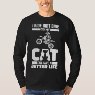 Dirt Bike Cat - Biker Mx Motocross Supermoto T-Shirt