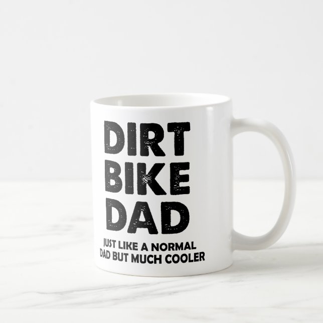 Dirt Bike Dad Funny Motocross Mug or Travel Mug (Right)