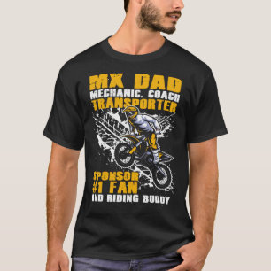 Dirt Bike Dad Graphic Plus Size Riding Motocross T-Shirt
