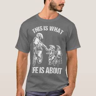 Dirt Bike Dad Motocross Motorcycle FMX Biker Fathe T-Shirt