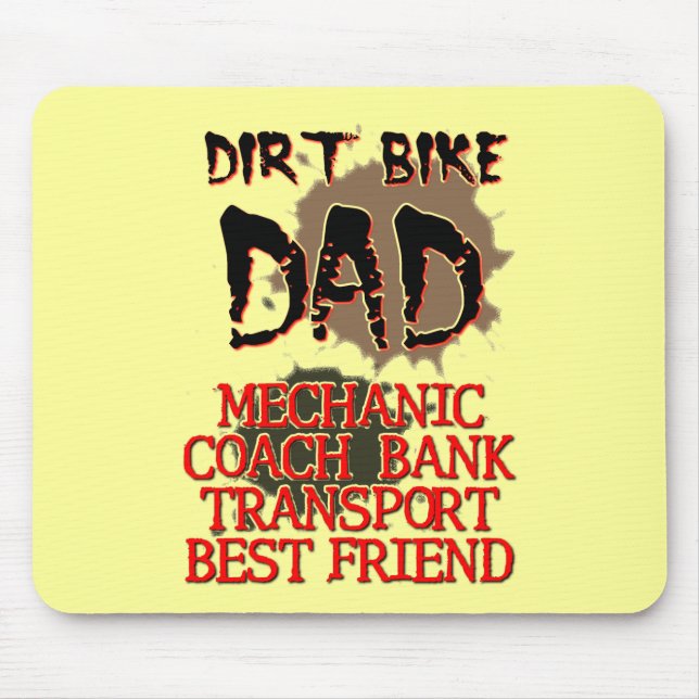 Dirt Bike Dad Motocross Mousepad (Front)