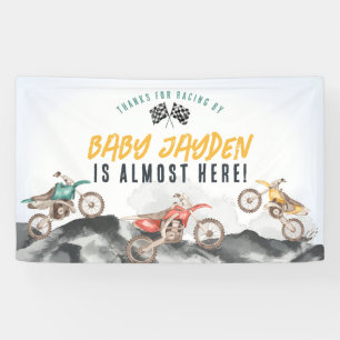 Dirt Bike Large Baby Shower Welcome Banner