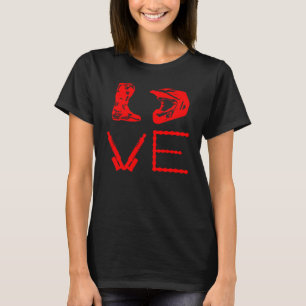 DIRT BIKE LOVE Motorcycle Motocross Enduro T-Shirt