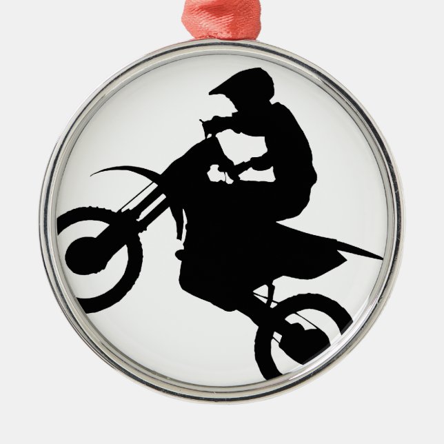 DIRT BIKE METAL TREE DECORATION (Front)