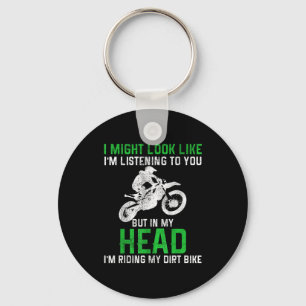 Dirt Bike Motocross Enduro Funny Quote Motorcycle  Key Ring