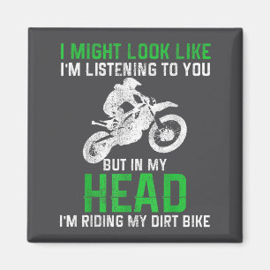 Dirt Bike Motocross Enduro Funny Quote Motorcycle  Magnet