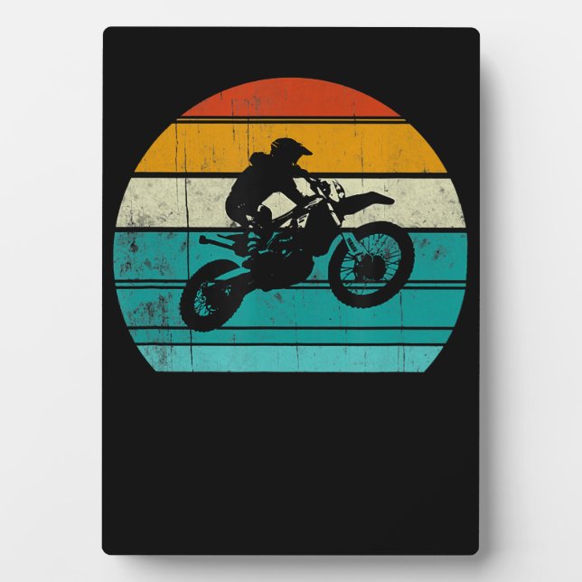 Dirt Bike Motocross Motorcycle Gift For Men Plaque (Front)