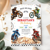 Dirt Bike Motocross Motorcycle Racing Boy Birthday